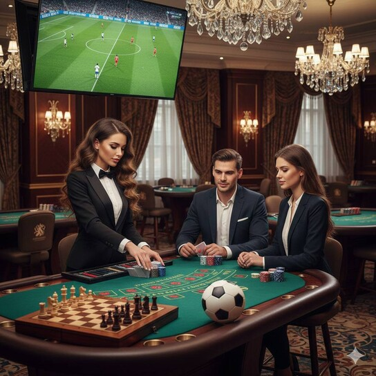 Glamorous online casino interface